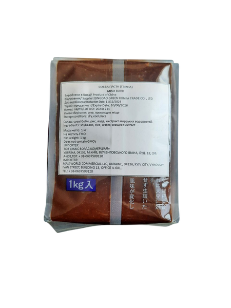 Соєва паста Місо темна (Miso Dark) 1 кг 1772022784 фото
